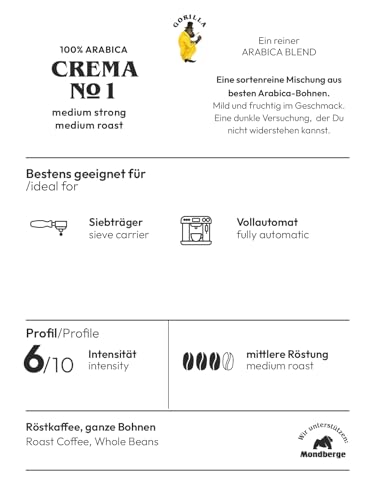 Joerges dark_roast, Espresso Gorilla Crema No.1, 1 kg