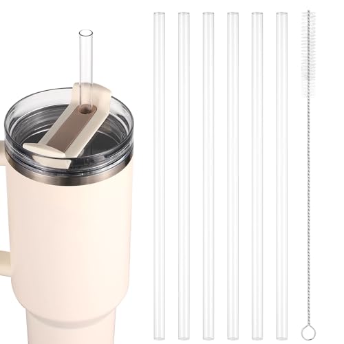 6 Pièces Pailles Réutilisables Yeti 42 Oz, 35 Oz, 26 Oz, 25 Oz, Gobelet Paille Tasse Stanley 30 Oz Smoothies Shakes Boissons Glacées Jus Thé