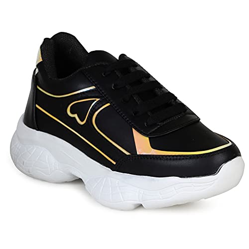 Ishransh Casual Sneakers for Girls and Women (40, Black, 511) (B09ZMCD7N1) Amazon Price History, Amazon Price Tracker