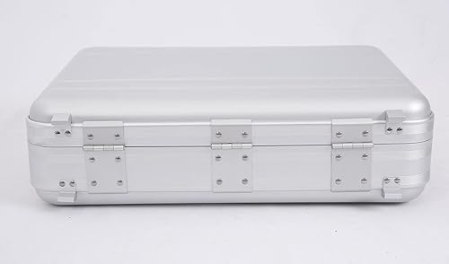 Miniatura 4 de Maletín pequeño 14.5X4.5X10.6 Pulgadas Combinación TSA Lock Metal Maletín Aluminio Cash Case IPAD 14 Pulgadas Notebook Case