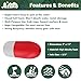 JEZERO Deep Water Fishing Floats: Great for Trail Markers, Dock Floats, Swim Buoy, Kayak Anchor Kit, Pool Buoy, Crabbing & Boats | 2 Pack - RED & White, 5