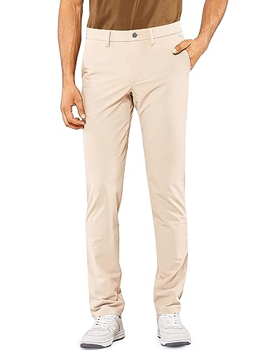 Image of CRZ YOGA All Day Comfy Golf Pants 28 inch /30 inch /32 inch /34 inch /36 inch | Decent Stretch, Wrinkle-Resistant, Casual, Slightly Tapered Leg, Flat Front, Pockets, Trousers for Men