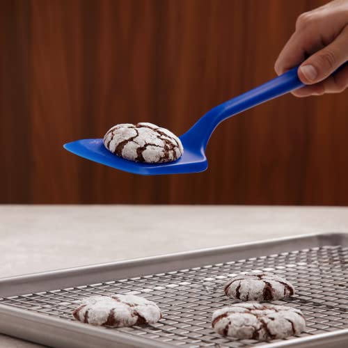 GIR: Get It Right - Premium Ultimate Silicone Spatula Turner - 12.6" x 3.0"x 0.7"- Seamless One Piece Design, Nonstick & Heat Resistant, Rubber Spatula, Baking & Cooking, BPA-Free - Slate