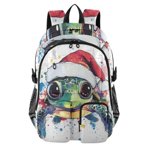 Mochila de tortuga marina para laptop de 17.5 pulgadas y uso escolar