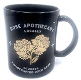 Silver Buffalo Schitt's Creek Rose Apothecary Ceramic Mug - David Rose - 17 Ounces, Black/Gold