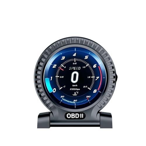 OBD2 HUD�f�B�X�v���C�����\�J�[�X�s�[�h���[�^�[�^�[�{�u�[�X�g���͌v�x��������Q�[�W�R�[�h���[�_�[(Gray)