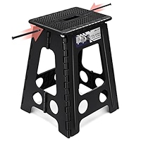 Delxo 16 Inch Folding Step Stool,Foldable Stool For Adults,Portable Collapsible