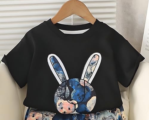 Image of Googo Gaaga Boys Printed Clothing Set | Tshirt Combo Set - Includes a stylish T-shirt and matching shorts for a complete everyday outfit.