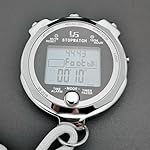 Stopwatch, Metal Stop Watch with Backlight for Sports 10 & 100 Laps Stopwatches Timer for Sports and Competitions - Image 4