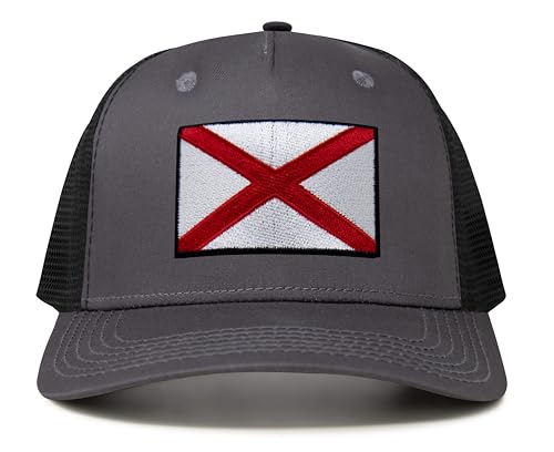 Image of International Tie State Hat for Men and Women, Adjustable Snapback Trucker Baseball Cap with Embroidered Patch