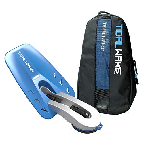 Tidal Wake Xlr8 Wake Surf Shaper Wave Generator For Inboard, Forward & V-Drive Boats | Floating Wakesurf Creator | Compact Storage (Silver/Blue) #TOP2