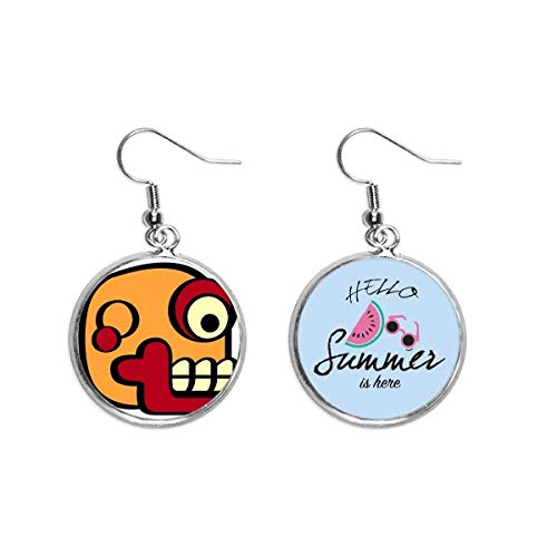 Pendientes de verano estilo calavera india para looks de playa y festival