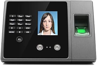Employee Time Clock, Time Clock Face Recognition Time Attendance Machine Network Model Fingerprint Recognition Work Punch Card Chinese and English Version Office Punch Clock, Fingerprint Attendance