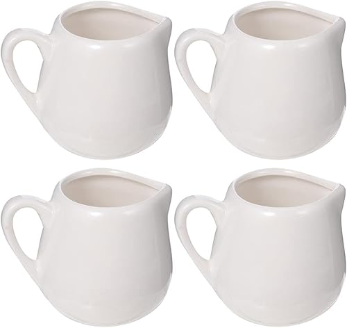 Miniatura 3 de YARNOW Ceramic Creamer Mini Café Leche Creamer Jarra de Porcelana Jarra de Salsa Jarra de Crema de Leche Jarra Jarra Salsa Bote Salsa Barco Plato