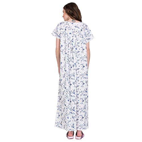 Image of Women's Cotton Nighty Night Gown Multicolore /Cotton Nighty for Pregnant Ladies /Women Night Gowns for Day Wear /Night Wear (Multicolour)(Available Sizes XL & XXL)