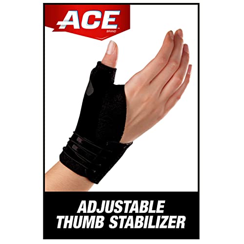 ACE™ Brand Deluxe Thumb Stabilizer, Adjustable, Black, 1/Pack