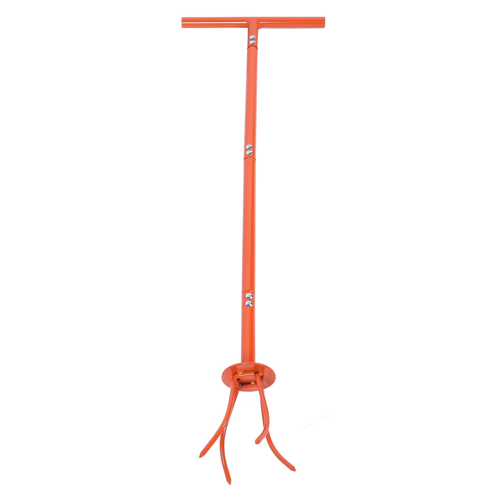 Coltivatore a mano in acciaio inox con manico a torsione, zappetta da giardino, coltivatore manuale per aiuole e orti, design a quattro denti con impugnatura ergonomica per un