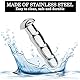 BDSMJOY Dilator Harnröhre Edelstahl Hohl Penis Plug 50mm,10 Größen,Katheter Harnröhre Mann,Penis Sexspielzeug für Männer Solo,Prostata Massage,Harnröhren Dilatatoren Männer Penisplug (Ø:10mm)