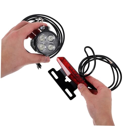 Éclairage vélo électrique LED klaxon clignotants interrupteur guidon - 4
