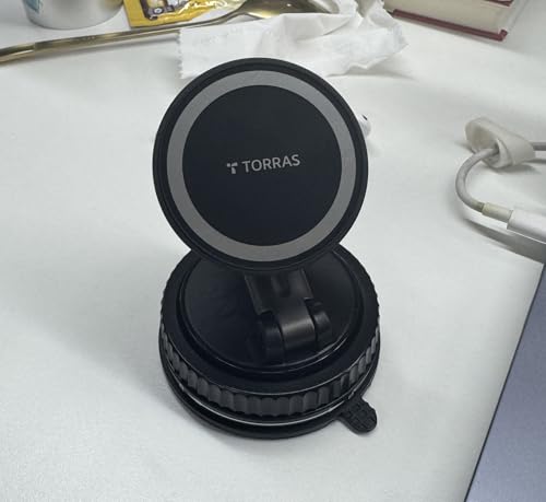 TORRAS for MagSafe Car Mount [Upgraded Strongest Magnet & Suction Power] Magnetic Phone Holder for Car Dashboard iPhone Car Holder Mount for iPhone 17 Pro Max 16 15 14 13 12 Plus Air