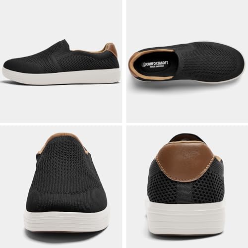 Puxowe Men's Loafers Slip On Casual Shoes – Mesh Walking Shoes for Men, Dress Loafers for Business & Leisure2