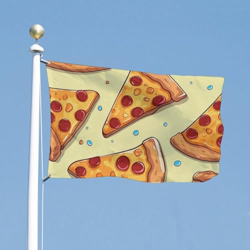 Drapeau pizza 60x90 cm en polyester 200D robuste pour jardin - 3