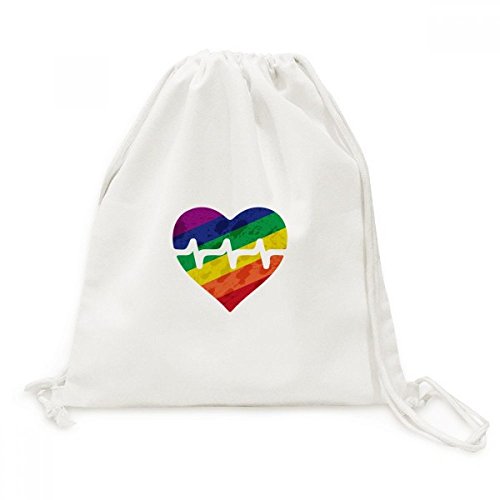 Sac de Voyage LGBT Coeur Électronique en Toile pour les Festivals