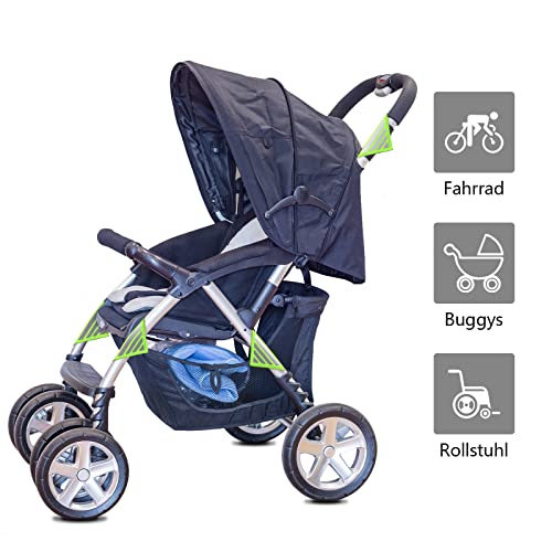 Set di 4 catarifrangenti per passeggino, con