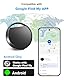 RUIZHI Android Smart Tag - Airtag Tracker kompatibel mit Google Mein Gerät Finden APP, IP67 Wasserdicht, nur Android, für Auffinden von Gepäckanhängern, Handys, Pässen, Schwarz, 1 Stück