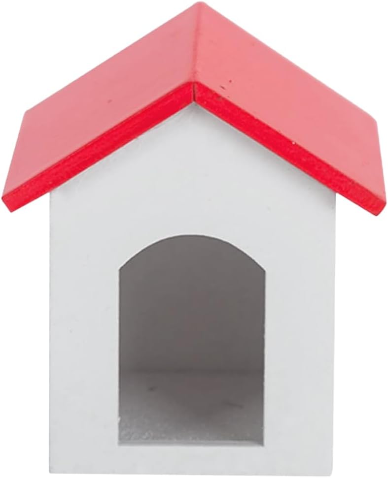 ibasenice Mini House Toys Dog House Tiny Kennel Models Decorative Mini Crafts ature Ornament Home Crafts Ornaments Furniture Wooden