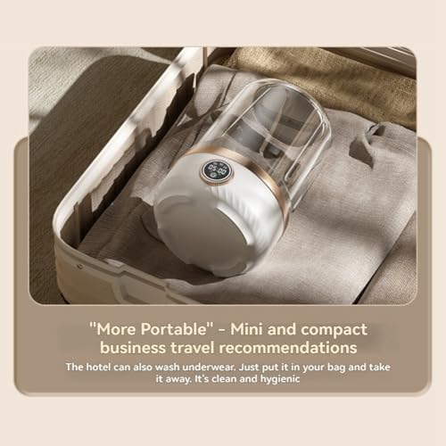 Mini lavadora portátil de 2 litros automática e inalámbrica para camping 5