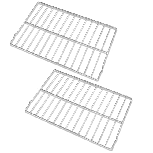 2Pcs Upgraded 304 Stainless Steel 316496201 316496202 Oven Rack Replacement for Frigidaire GE Stove. 24.2x16 Oven Rack - For Standard 24.25 OvensFirst Step to Perfect FitMeasure Before You Order