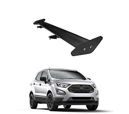 Spoiler Black Aluminium Car Rear Trunk Sporty Look G-T Racing Type Rear Wing Spoiler Compatible with F-ord E-cosport