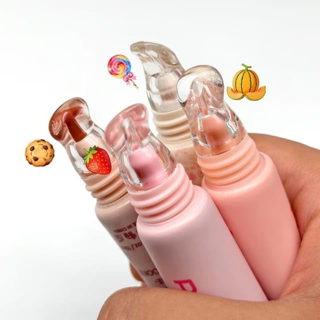 Image of Fruity High Shine Lip Gloss for Girls & Women | Ultra-Glossy Hydrating Lip Gloss | Juicy Flavoured, Non-Sticky, Long-Lasting Shine | Moisturizing Lip Makeup for Soft, Plump Lips | Everyday Glam & Travel-Friendly