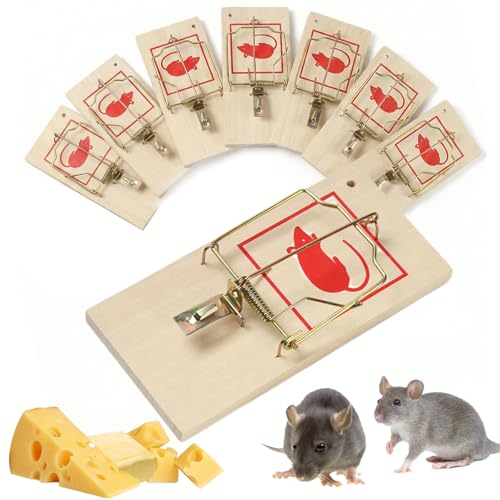 KOQAIIZ 8X Piege a Souris, Tapette a Souris en Bois,...