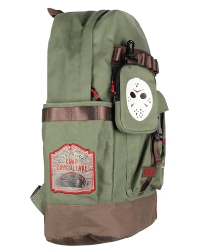 Friday the 13th Backpack Camp Crystal Lake Rugged Travel Backpack w/Padded Laptop Sleeve For Men Women3