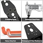 TICONN 12 Pack Heavy Duty Garage Hooks, Steel Utility Wall Storage Hooks, Wall Mount Hanger Organizer for Ladders, Bikes, Tools, Bulky Items (Black) - Image 2