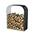 ONCEMORE Galvanized Steel Wood Shed Firewood Rack Outdoor, Heavy Duty Wood Racks for Firewood, Outdoor Firewood Rack with Cover, Firewood Storage and Lumber Storage Rack, Wood Holders, Arch Black