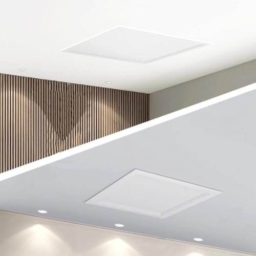 Zilimontt Panneau d'accès en ABS pour plafonds, 250 x 250 mm à 400 x 400 mm, construction en ABS haute résistance avec mécanisme push-to-open pour un accès facile aux tuyaux et fils (250 x 250 mm)