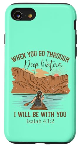 When You Go Through Deep Waters Isaiah 43:2 ���g�� �N���X�`���� �X�}�z�P�[�X iPhone SE (2020) / 7 / 8 �p