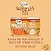 Dole Wiggles No Sugar Added Orange Fruit Juice Gels Snacks, 4.3oz 24 Total Cups, Gluten & Dairy Free, Bulk Lunch Snacks for Kids & Adults