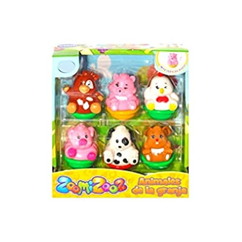 VTech Zoomizooz Set de 6 Animales Granja, Color (3480-438922), Color/Modelo Surtido
