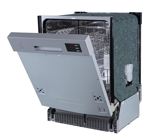 PKM Geschirrspüler GSP12-6TI-P/12 Gedecke/6 Programme/1950 Watt/52 dB/Eco-, Glas-, 90 Min-, Schnell-, Intensiv-, Universalprogramm/Startzeitvorwahl/Einbau/1 Besteckkorb/Energieeffizienz E