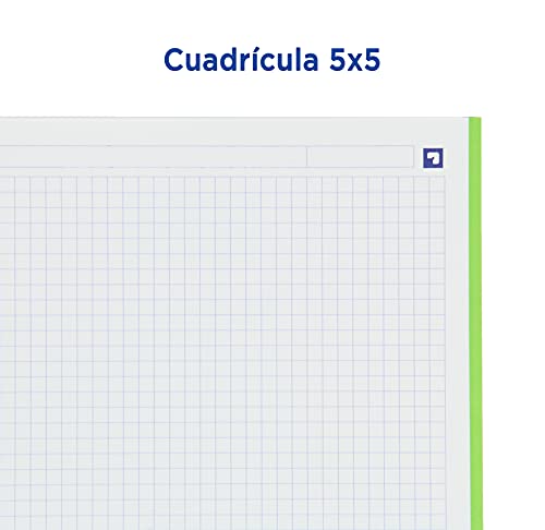 Oxford, Ordner mit 4 Ringen, extra dicker Deckel mit Gummi, inklusive Ersatz-Raster und herausnehmbarer Tafel, Größe A4+, Schwarz