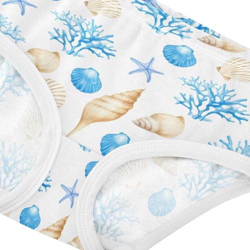 Girls' Underwear Ocean Conch Coral Shell Toddle Brief Panties 203011574