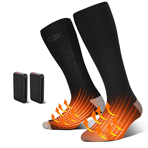 Calcetines Calefactables Hombres y Mujeres,Calcetines Calefactables Eléctricos,Calcetines A Batería