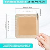 MedVance TM Silikon – opatrunek z pianki silikonowej o wymiarach 15 cm x 15 cm (podkładka 10 cm x 10 cm), pudełko z 5 opatrunkami