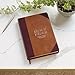 KJV Holy Bible, Thinline Large Print Faux Leather Red Letter Edition Ribbon Marker, King James Version, Brown Two-tone (KJV Thinline LP Editions)