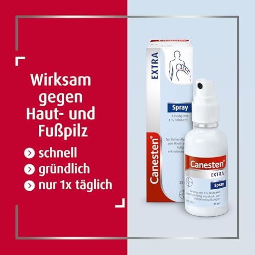 Foto von Canesten EXTRA Spray I gegen Hautpilz und Fußpilz I Bifonazol I 25ml