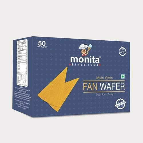 Monita Fan Wafer, 50pcs (Pack of 2)
